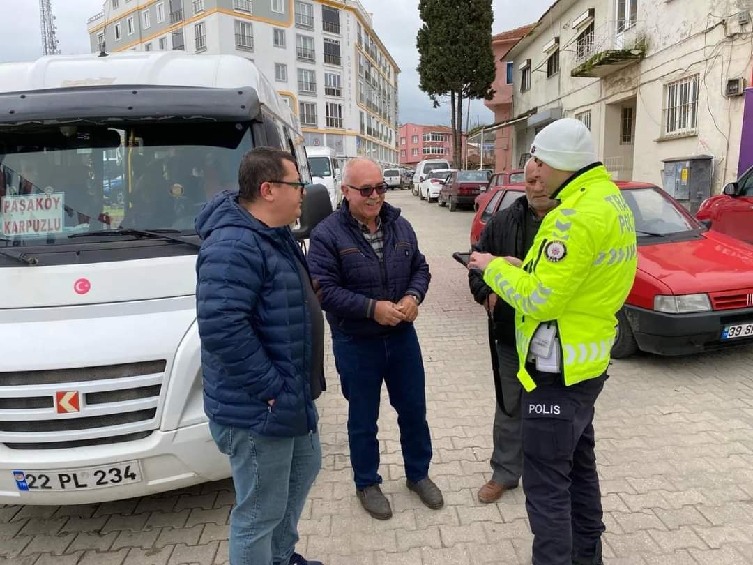 İpsala’da Servis Araçları Denetlendi.